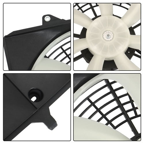 Solid Spare Radiator Condenser Cooling Fan Assembly For Toyota Sienna Lexus RX350 2011-2016