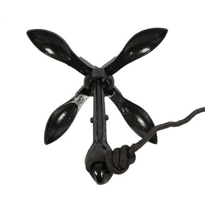 Solid Spare 2-Pack Folding Anchor Set 3.2kg Black For Grapnel Boat Marine Kayak