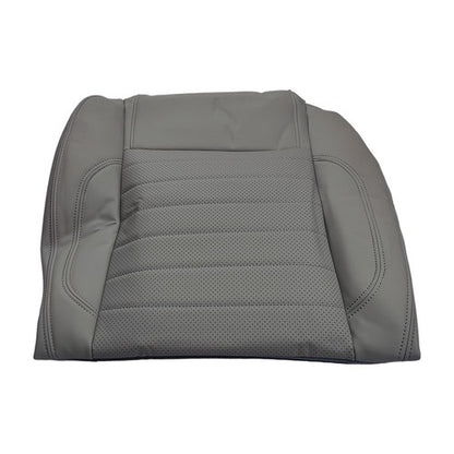 Left Driver Bottom Leather Seat Cover Gray For 2010 - 2014 Ford Mustang GT