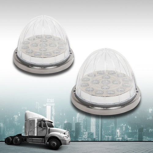 Solid Spare 2pcs LED Watermelon Light Side Marker Turn Signal Light Indicator Light Clear