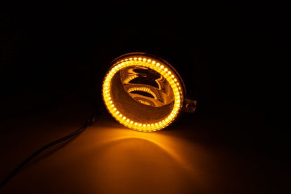 Fit 2011 2012 2013 2014 Dodge Challenger Pair LED Halo Fog Light Lamp Assembly