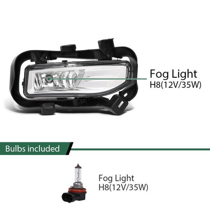 Solid Spare Fog Lights Driving Lamps w/ Wiring Fit For 17-19 Nissan Kicks Left+Right side