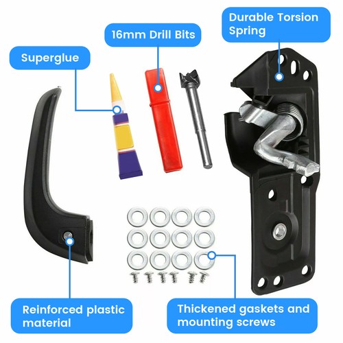 Solid Spare Door Handle Repair Kit Interior Inside LH For 07-13 Chevy Silverado GMC Sierra