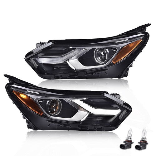 Solid Spare Fit For 2018-2021 Chevy Equinox Factory Halogen LED DRL Headlights Headlamps