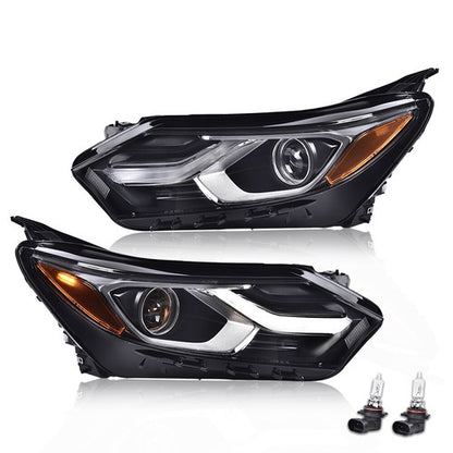 Solid Spare Fit For 2018-2021 Chevy Equinox Factory Halogen LED DRL Headlights Headlamps