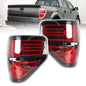 Solid Spare For 2009-2014 Ford F-150 Series Red Driver & Passenger Rear Brake Tail Lights