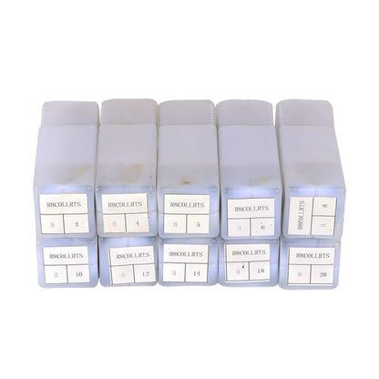 Solid Spare 10pc R8 7/16-20 Round Collet Set 3mm-20mm Milling Lathe High Precision 0.0006"