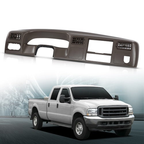Solid Spare Dash Cluster Radio Bezel Trim Panel Brown Fit For 1999-2004 Ford F250 F350