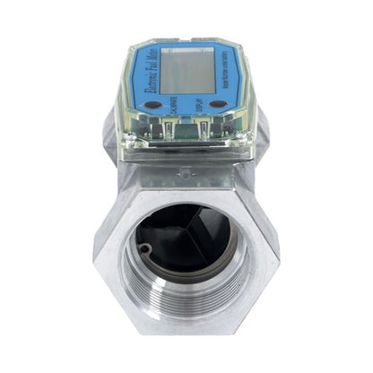 Solid Spare 1.5inch 10.5-74 GPM Digital Turbine Flow Meter For Liquid Flow Meter