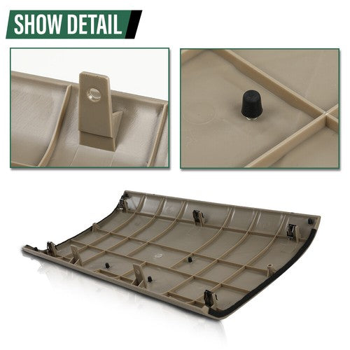 Solid Spare Fit For 04-08 Ford F-150 Right Passenger Side Upper Glove Box Dash Panel Beige