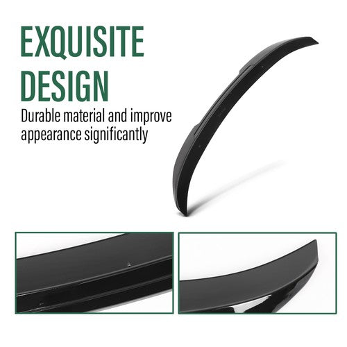 Solid Spare Rear Trunk Spoiler Wing Black Fit For 2006-2011 BMW E90 3-Series M3 PSM Style