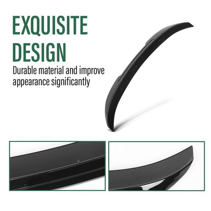 Solid Spare Rear Trunk Spoiler Wing Black Fit For 2006-2011 BMW E90 3-Series M3 PSM Style