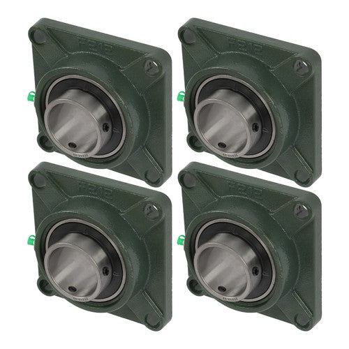 Solid Spare 4PCS UCF212-39 Pillow Block Bearing 2-7/16" Bore 4 Bolt Solid Base Self-Aligning