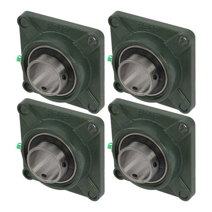 Solid Spare 4PCS UCF212-39 Pillow Block Bearing 2-7/16" Bore 4 Bolt Solid Base Self-Aligning