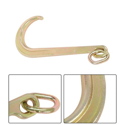 Solid Spare 15 Inch J Hook 5400 lbs G70 Roll Back Clevis for Tow Chain Truck and Trailer