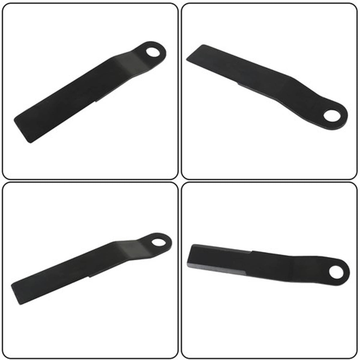 Solid Spare Heavy Duty AR400 Steel Mower King For Skidsteer Brush Hog Cutter Blades 2PCS