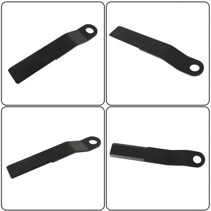 Solid Spare Heavy Duty AR400 Steel Mower King For Skidsteer Brush Hog Cutter Blades 2PCS