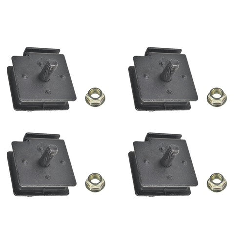 Solid Spare For 04-07 Yamaha RHINO 660 BOTTOM & TOP ENGINE MOUNT RUBBER DAMPER KIT