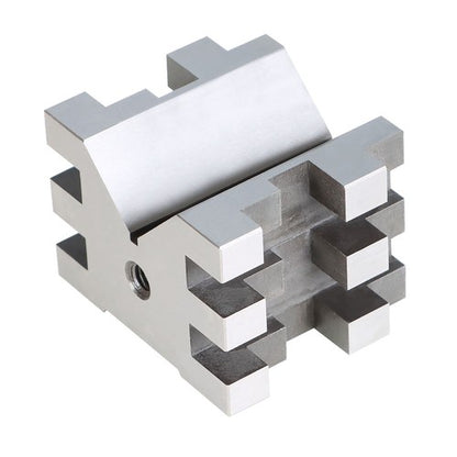 Solid Spare Multi-Use V-Block and Clamp Hardened Steel 2-3/8" x 2-3/4" x 2" Set