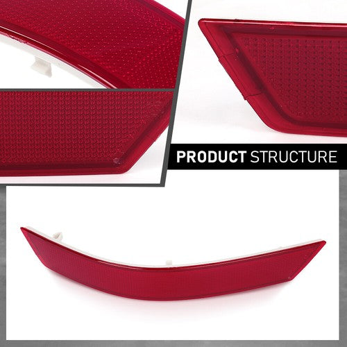 Solid Spare Fit For 08-11 Mercedes-Benz W164 ML-Class Rear Bumper Reflector Light Left Side