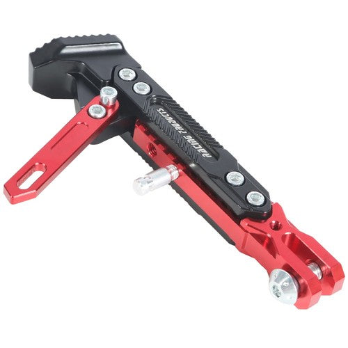 Solid Spare Red Adjustable Motorcycle CNC Aluminum Alloy Kickstand Foot Side Support Stand