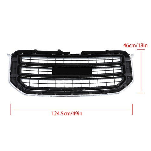 Solid Spare 22936421 New For GMC Yukon&Yukon XL 2015-2020 Chrome Front Bumper Grille Plastic