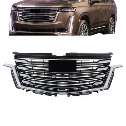 Solid Spare Fit For Cadillac Escalade 2021 2022 2023 Plastic Front Upper Bumper Grille