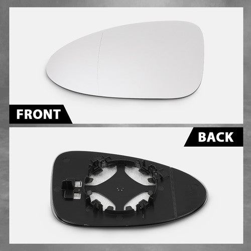 Solid Spare Left Side Mirror Glass Heated w/ Backing Plate Fit For 2015-2025 Porsche Macan