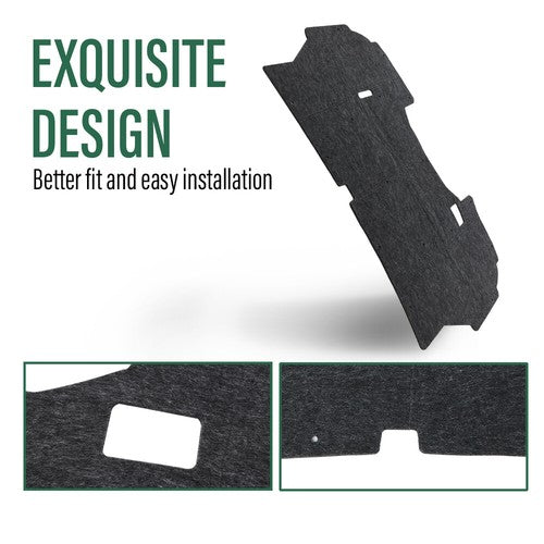 Solid Spare Hood Insulation Pad Heat Shield Fit For 1992-1997 Ford F-150 F-250 F-350 Front