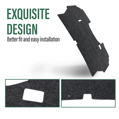 Solid Spare Hood Insulation Pad Heat Shield Fit For 1992-1997 Ford F-150 F-250 F-350 Front