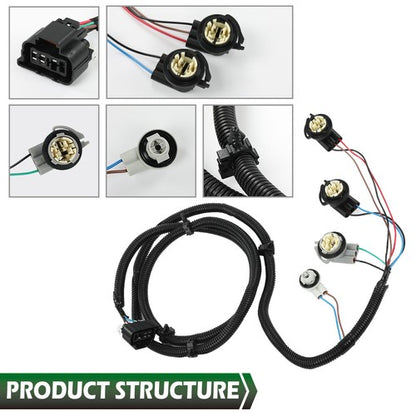 Solid Spare Fit For 03-07 Chevy Silverado GMC Sierra Tail Light Wiring Harness Right Side