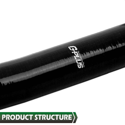 Solid Spare Fit For 99-2006 Chevy Silverado Upper Lower Radiator Coolant Hose Silicone Black