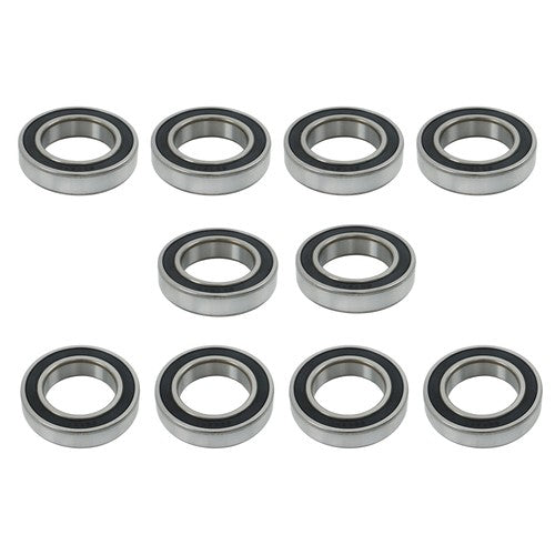 Solid Spare 6009-2RS Deep Groove Ball Bearings 10pcs 45mm Inner Dia 75mm OD 16mm Bore Sealed