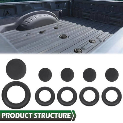 Solid Spare Fit For 11-23 Super Duty Ford 5th Wheel Hitch Puck Cover Plug Trim Ring Kit New