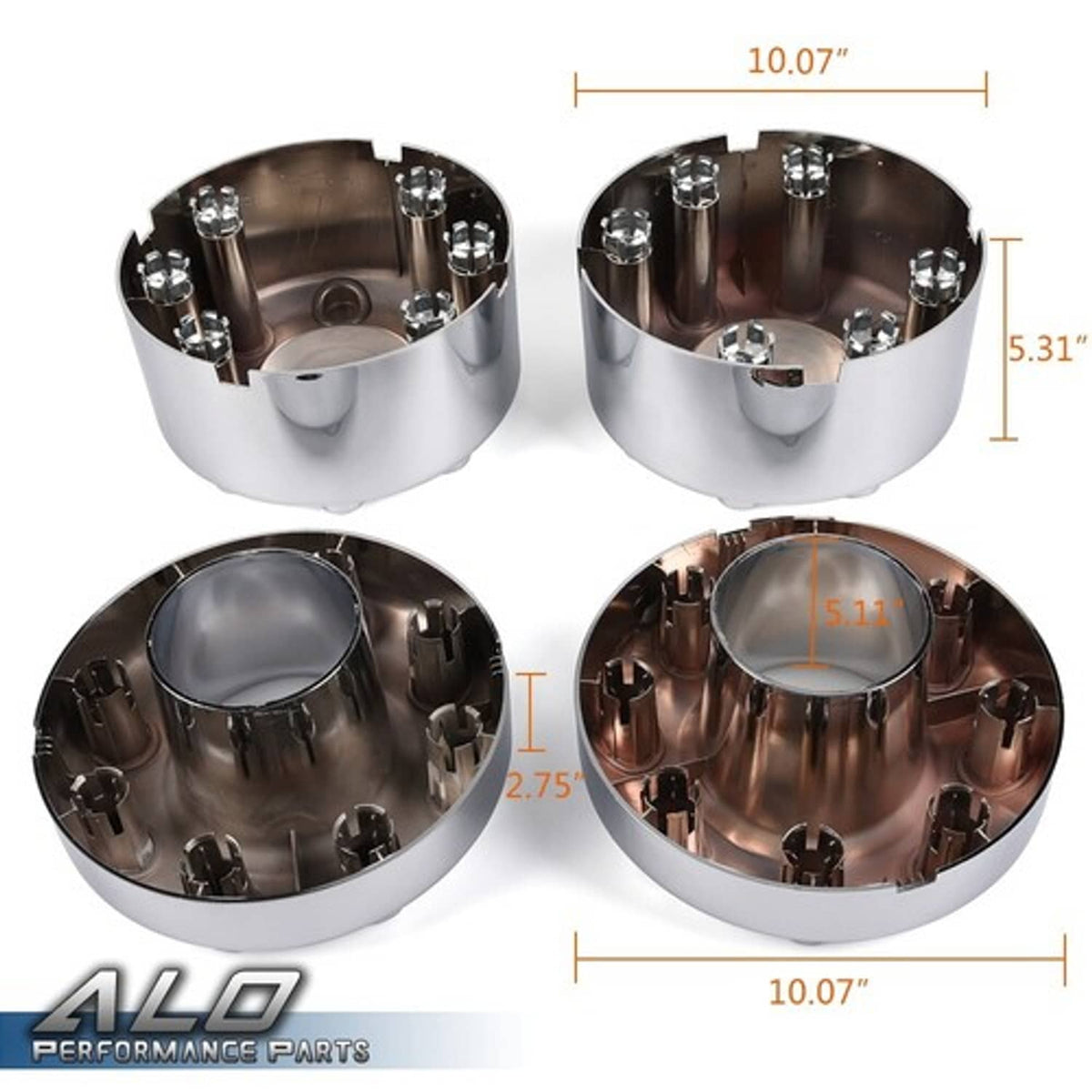 Solid Spare Fit For 2005-2016 Ford F350 F-350 Dually 4x4 Open Silver Wheel Center Hub Caps