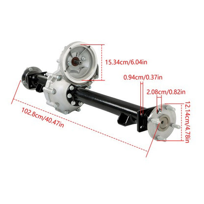 Solid Spare For Club Car DS 1998+ Precedent Tram 2004+ 1027717-01 Rear Axle Assembly
