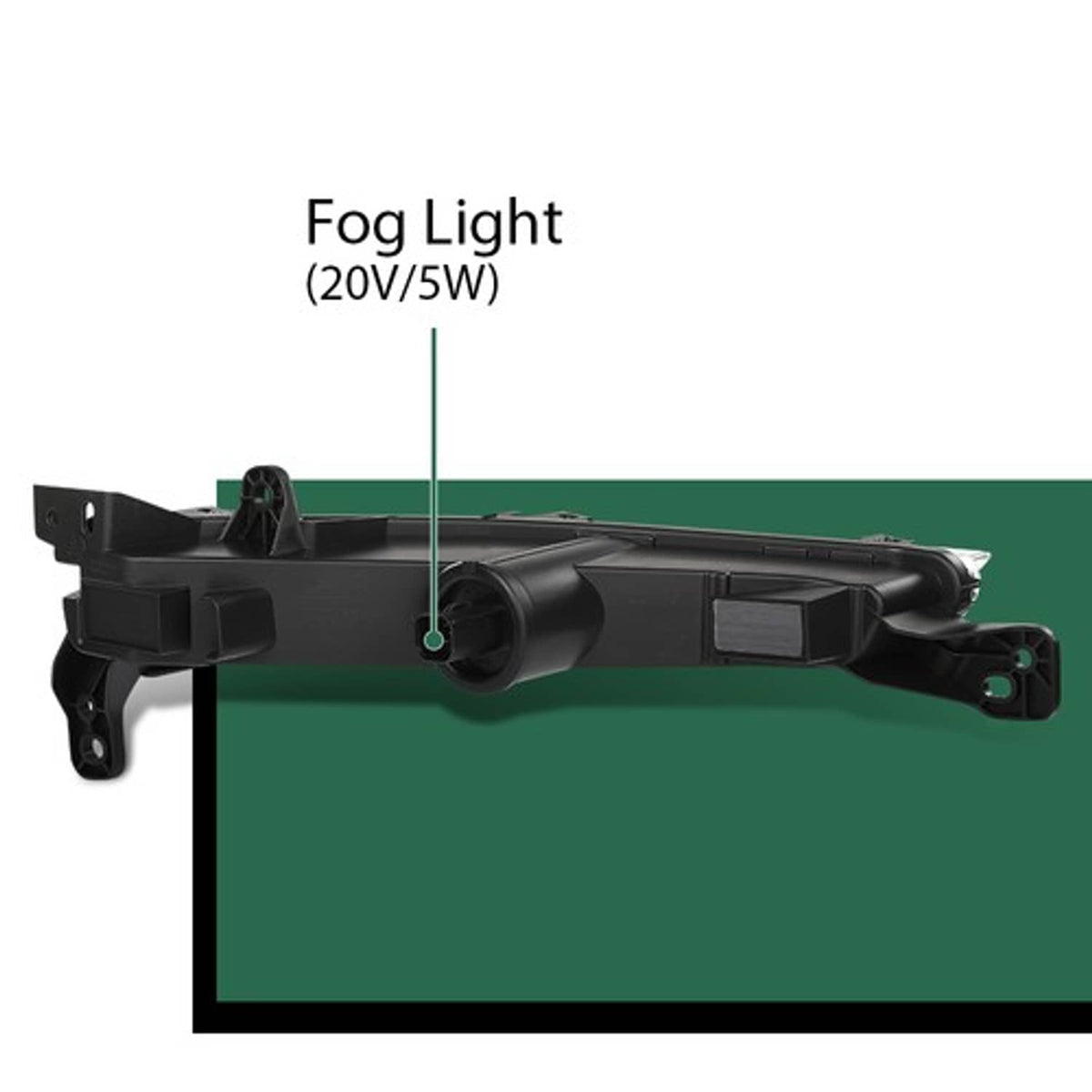 Solid Spare Front Bumper LED Fog Light Driving Lamp Fit For 2017-2020 Lincoln MKZ Left Side