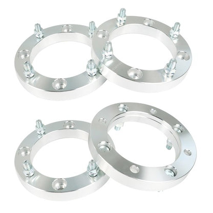 Solid Spare Silver 4Pcs Wheel Spacers 4x156 1" 131mm M12x1.5 For Polaris Polaris RZR 2015+