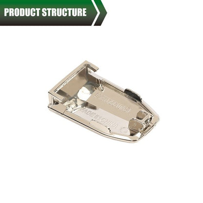 Solid Spare Front Door Handle Lock Cylinder Cover Silver Fit For 2015-2019 Cadillac Escalade