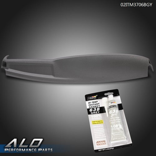 Solid Spare Molded Dash Cover Overlay Cap Gray Fit For 2002-2005 Dodge Ram 1500 2500 3500
