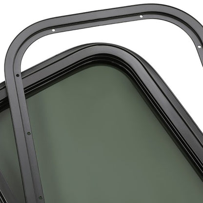 Solid Spare Vertical RV Window Cargo Trailer w/Trim Ring Screws Tinted Glass 12"X18"X1 1/2"