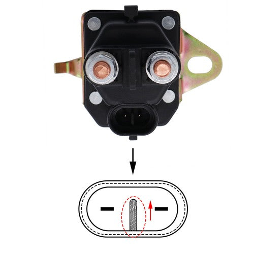 Solid Spare Starter Solenoid Relay 7CM-1241-212-51 7CM124121251 for Trombetta
