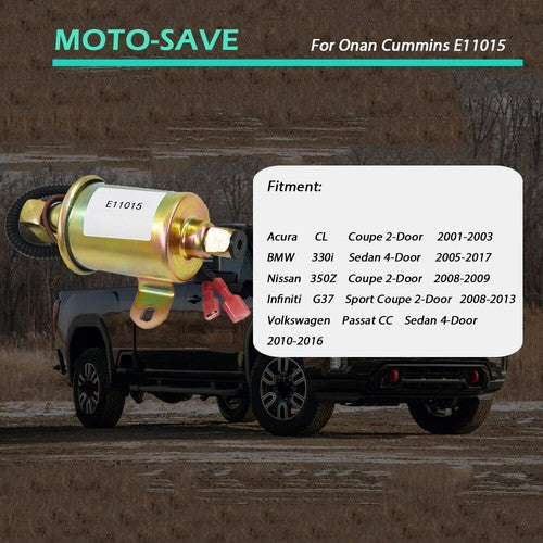 Solid Spare Electrical Fuel Pump 149-2620 A029F887 A047N929 for Onan E11015