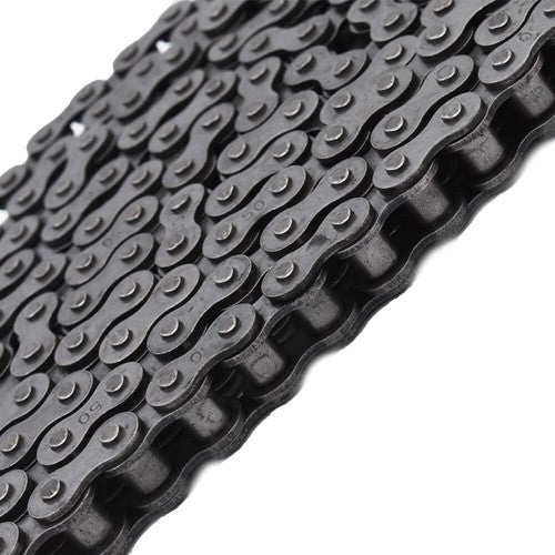 Solid Spare #50 10 Feet carbon stell Roller Chain With 1Connecting Links Pitch Size 0.625"