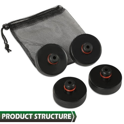 Solid Spare Fit For Tesla Model 3/Y/S/X 4pcs Rubber Jack Lift Pad Adapter Tool Black