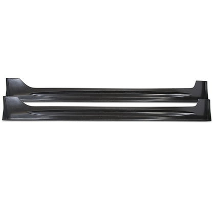 Solid Spare Fits 8th gen Honda Civic Sedan 2006-2011 PP Mugen RR Style Side Skirts ABS Black