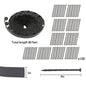 Solid Spare 80ft Landscape Edging with 100 Spikes Garden Edging for Lawn 2 Inch Tall