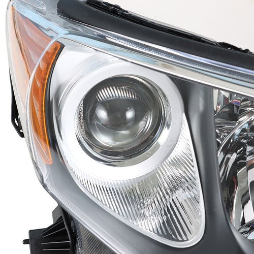 Solid Spare Headlight Assembly Projector RH+LH For Toyota RAV4 2013-2015 Black Halogen Clear