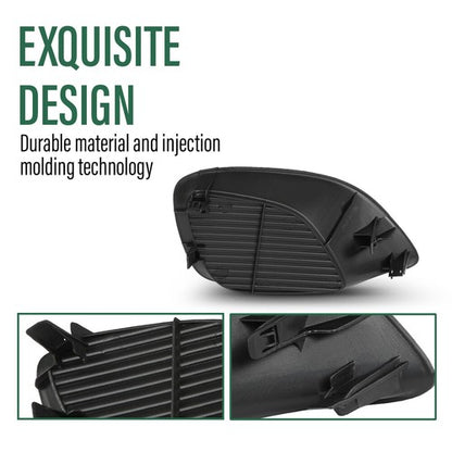 Solid Spare Front Bumper Insert Fog Light Cover Left+Right Fit For 2007-2012 Toyota Yaris