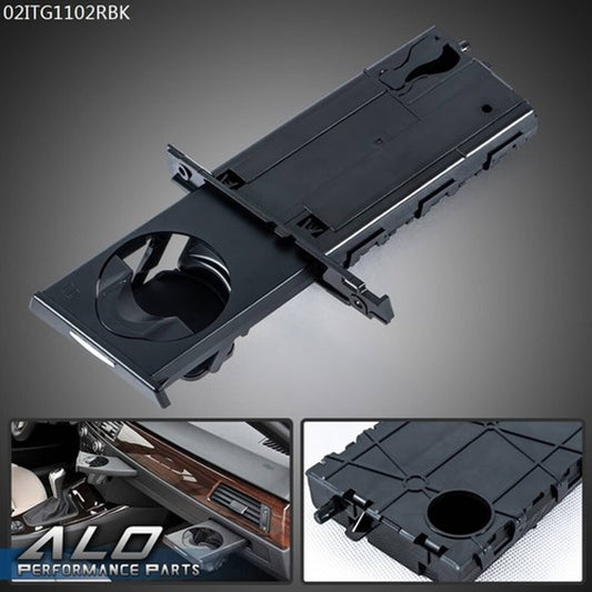 Solid Spare Retractable Cup Holder Black Fit For BMW E90 E91 E92 E93 Right Passenger Side